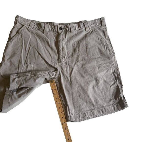 Carhartt Rugged Flex Relaxed Fit Canvas Work Short Tan Men’s Sz 46 - Picture 7 of 14